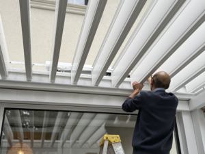 Sweet Home Design moderne réglable mural toit patio terrasse <span class=keywords><strong>jardin</strong></span> <span class=keywords><strong>piscine</strong></span> intelligente étanche pergola en aluminium - Product Image 1