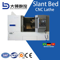 Torno CNC de Bancada Inclinada Horizontal Automático CT40 con Control FANUC, Guía Lineal Metálica de 3 Ejes y Husillo de Bolas