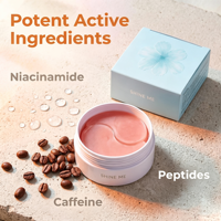 ODM OEM Patchs Hydrogel pour les Yeux à la Niacinamide et à la Caféine, Masques Contour des Yeux au Collagène pour Éclaircir les Cernes