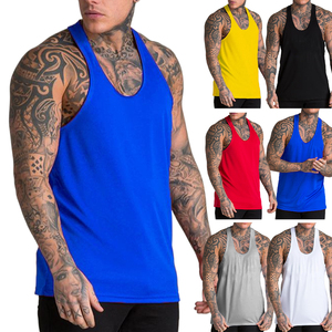 เสื้อกั๊กผู้ชายสำหรับฤดูร้อน คอกลม สีสันเข้ากัน เหมาะสำหรับวิ่งและออกกำลังกาย ผ้าสี่ทิศทางยืดหยุ่นได้ดี เสื้อกล้ามฟิตเนสสำหรับผู้ชาย - Product Image 5