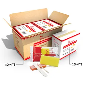 Manicure Set Professional US Free Shipping 200Sets/Case Professional Disposable 4Pcs Nail Kit Manicure Kit Pedicure Set