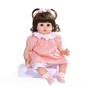 Venta al por mayor 45CM/18 pulgadas realista suave Reborn Baby Dolls niñas realista Reborn Baby Dolls para niñas - Product Image 6