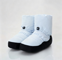 Bottines chaudes pour femmes, chaussures de danse d'hiver antidérapantes pour filles, bottes de ballerine