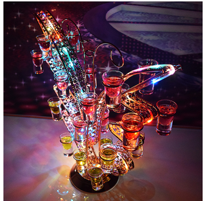 Hot Selling! LED Lighted <strong>Butterfly</strong> Lshot Glass Flight <strong>Tray</strong> Display Stand - Product Image 5