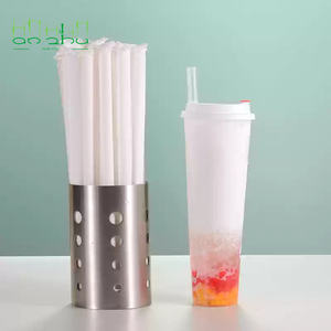 Grande <span class=keywords><strong>paille</strong></span> personnalisée <span class=keywords><strong>de</strong></span> thé au lait Boba 6mm 8mm 10mm <span class=keywords><strong>paille</strong></span> colorée biodégradable compostable PLA potable <span class=keywords><strong>paille</strong></span> en plastique dur pour les fêtes - Product Image 3