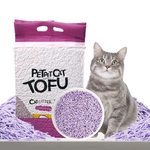 Litière pour chat en tofu à agglomération rapide, non granulaire, forte désodorisation, bactériostatique, jetable aux toilettes, personnalisable - Product Image 1