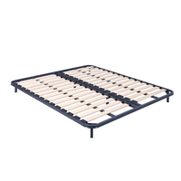 Base de lit en acier, fer et métal en bois Twin Full Double Single king Queen Size Cadre de lits en métal