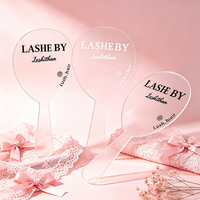 Bentuk Akrilik Laser-Cut Custom dengan Lapisan Frosted, Cetak Warna UV, Layanan Logo Custom, untuk Salon Kecantikan dan Properti Media Sosial