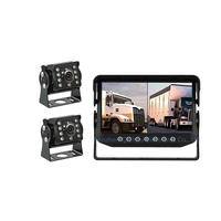 7 pouces AHD voiture moniteur étanche IP68 CCTV affichage 2 canaux écran partagé pour voitures camions pelles caméra de recul caractéristique