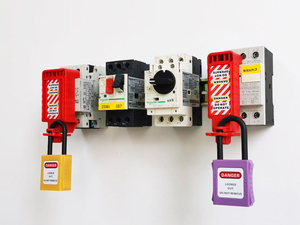 2025 elecpopular Đỏ OSHA-compliant Loto ổ khóa Kit 2 nylon an toàn padlocks 2 phím mỗi khóa keyed khác nhau cho công nghiệp - Product Image 5