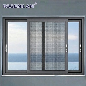 <span class=keywords><strong>Ventana</strong></span> Corredera de Aluminio con Rotura de Puente Térmico de Tres Vías, Vidrio Templado y Persianas, Proveedor Chino Rogenilan - Product Image 5