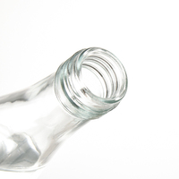 Bouteille d'eau en verre vide 330ml 500ml 750ml 1000ml avec joint de bouchon à vis pour les usines et les industries des boissons