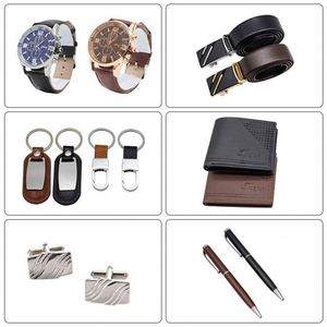 Set de Regalo Ejecutivo para Hombre de Lujo, 5 Piezas: Cinturón, Bolígrafo, Cartera, Llavero y Reloj, con Caja - Product Image 3