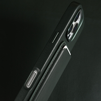Casing Ponsel Magnetik Berbahan Nabati Ramah Lingkungan untuk iPhone dengan Tempat Kartu Lepas Pasang