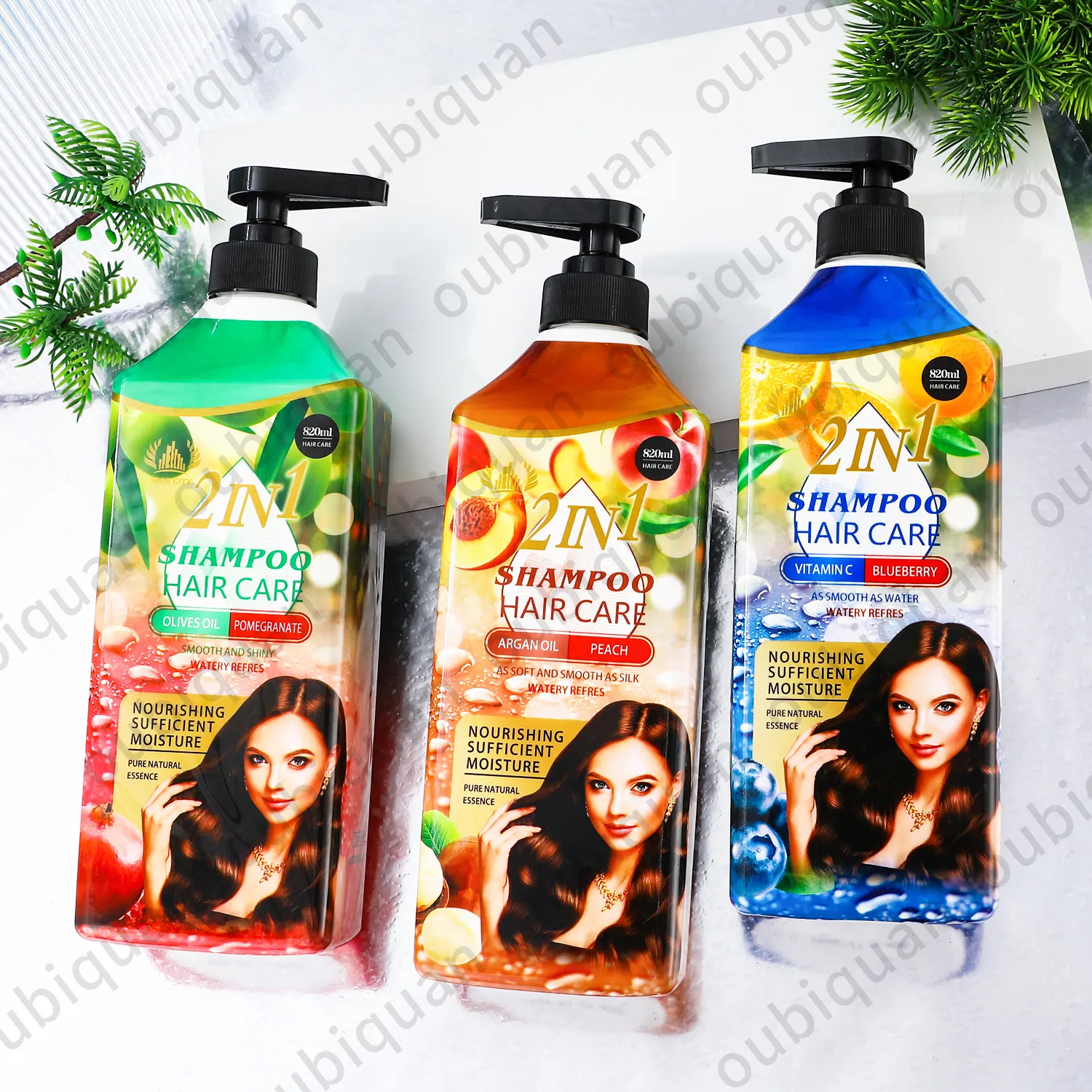 2-in-1 Haarpflege zur Verhinderung von Haarausfall Anti-Schuppen eigenmarke marokkanisches Nussöl Ätherisches Öl natürliches organisches Shampoo