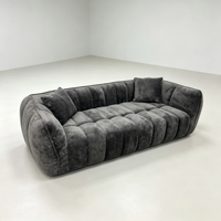 Ensemble de canapés modulaires carrés haut de gamme, compressibles, modernes et élégants pour salon, avec un confort doux, une élasticité durable et une résilience authentique.
