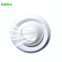 Diffuseur de jet de balle réglable en ABS durable, blanc, mural, pour bâtiments commerciaux extérieurs, stades, aéroports, entrepôts