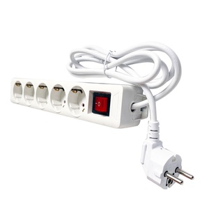 Enchufe de extensión universal con salidas de <span class=keywords><strong>5</strong></span> vías para placa de alimentación estándar de la UE con cable de extensión de enchufe de la UE Extensión de 2 <span class=keywords><strong>metros</strong></span> - Product Image 2
