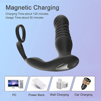 Pénis Double Anneau plug anal jouets sexuels pour hommes AV vibrateur Massage de la Prostate masturbation fesses