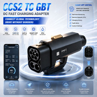 Adaptateur CCS2 vers GBT 400A, chargeur DC pour véhicules électriques 400 kW, convertisseur compatible avec la mise à niveau à distance OTA et le contrôle par application pour les véhicules électriques chinois BYD, NIO, Tesla