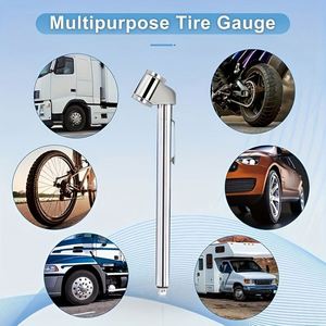 Manomètre de pression des pneus de camion et de voiture robuste avec logo personnalisé, connecteur de gonflage, pompe à air pour vélo et moto - Kit d'outils promotionnels - Product Image 3
