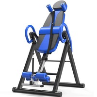 Appareil d'inversion et de stretching tout-en-un pour la maison, Planche d'équilibre, Équipement de fitness, Dispositif de traction d'intérieur, Noir Rouge, Complet