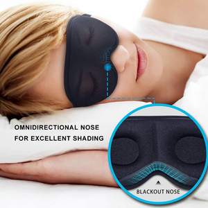 Antifaz para Dormir de Espuma Viscoelástica Contorneada en 3D y Juego de Tapones para los Oídos para Viajar, Antifaz Suave que Bloquea la Luz para Dormir Durante Mucho Tiempo - Product Image 4