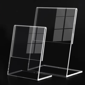 Customized <strong>Acrylic</strong> Menu Holder Metal Poster <strong>Desk</strong> <strong>Acrylic</strong> Table Number Place Card Holder Menu <strong>Stand</strong> - Product Image 5