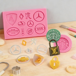 Molde de Silicona Ecológico, Duradero, de Grado Alimenticio, Creativo, con Logotipo de Auto, para Repostería, <span class=keywords><strong>Fondant</strong></span>, Apto para Horno - Product Image 3