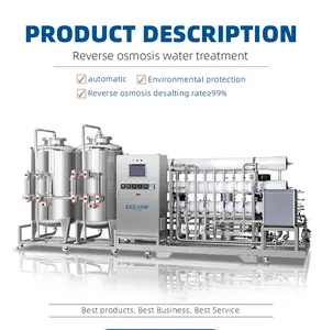 CYJX osmose inverse eau Ro système 4000l/h purificateur d'eau filtre entièrement en acier inoxydable ou Frp pour l'eau potable