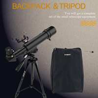 Télescope de voyage réfracteur de portée d'éclipse solaire 60mm F/6.6 avec sac à dos noir SVBONY SV510