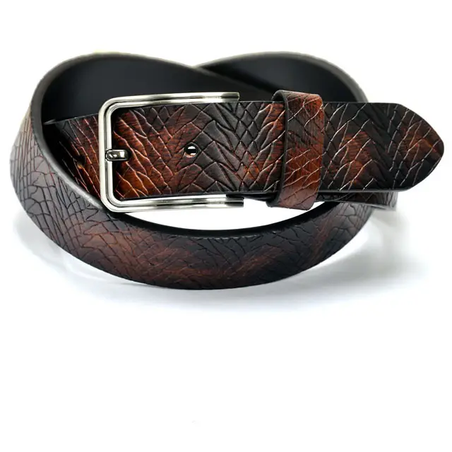 Custom Reliëf Verschillende Genuine Split Leather Jean Mannen Riem