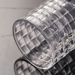 Nhà sản xuất giá thấp 360ml rõ ràng nổi lục giác thủy tinh <span class=keywords><strong>Whisky</strong></span> uống ly - Product Image 6