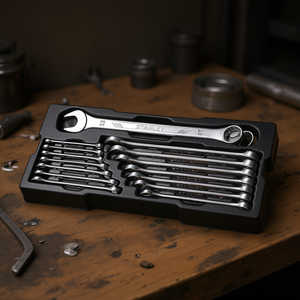 Juego de Llaves Combinadas de Doble Extremo de Acero al Cromo Vanadio de Grado Industrial Stanley, 16 Piezas, Kit de Herramientas Métricas con Trinquete, 3 Años de Garantía - Product Image 3