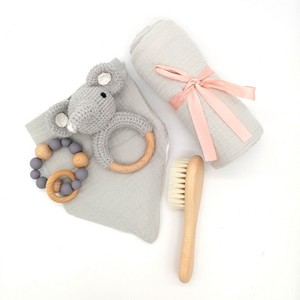 Conejo de peluche <span class=keywords><strong>Natural</strong></span> para bebé, juguete de algodón de ganchillo, <span class=keywords><strong>mordedor</strong></span> de conejo de ganchillo, venta al por mayor - Product Image 6