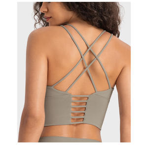 ゴルフトテニススポーツヨガウェアスポーツブラプリーツミニスカートツーピーススーツセット女性屋外テニス服カスタムロゴ - Product Image 5