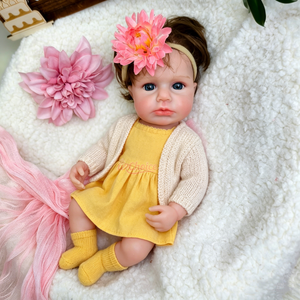 Adorable poupée reborn <span class=keywords><strong>en</strong></span> <span class=keywords><strong>silicone</strong></span> de 30 cm, yeux ouverts, cheveux de différentes couleurs, jouets pour bébés, poupée compagnon pour nourrissons - Product Image 2