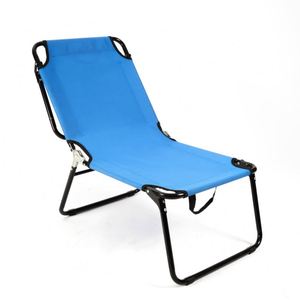 Folding <b>Beach</b> <b>Chair</b> Garden and Camping Adjustable Metal Iron with 600D Fabric Moon <b>Chair</b> Backrest Powder Coating - Product Image 1