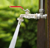 Robinet d'extérieur en laiton et alliage de zinc à ouverture lente, 1/2 pouce, 3/4 pouce, avec poignée monobloc, pour machine à laver
