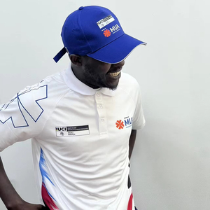 Chemises polo personnalisées pour l'événement du marathon du Rwanda, impression par sublimation, chemises polo de sport, course à pied, chemises polo respirantes - Product Image 1