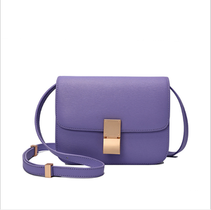 Bolso de Hombro de Cuero para Mujer, Estilo Azafata, de Piel Vacuna, Diseño Simple y Versátil, Pequeño y Cuadrado, Novedad 2020 - Product Image 2