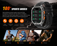 Montre connectée X7 de haute qualité, notifications de messages, écran AMOLED de 2,13 pouces, appels Bluetooth, 100 modes sportifs, batterie de 1000 mAh, 3 ATM, vente en gros