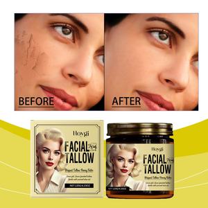 Bálsamo Facial Batido con Sebo, Miel y Aceite de Oliva, Antienvejecimiento, Hidratación Profunda, Reparación Calmante, Para Todo Tipo de Piel, Crema de Cuidado Diario - Product Image 1