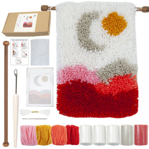 Charmkey costura artesanal decoración del hogar tapiz Diy Set arte pestillo gancho alfombra Kits para alfombra - Product Image 4