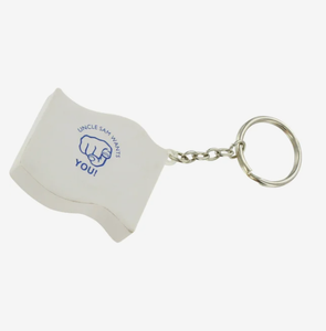 In dấu giá rẻ tùy chỉnh in chúng tôi cờ Móc chìa khóa căng thẳng quả bóng - Product Image 2