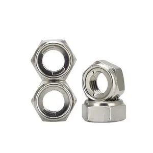 High Quality Fastener Self Locking Nut 304 Stainless Steel Din985 Nylock Nut