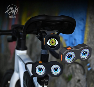 La Mejor Luz Trasera Ojo <span class=keywords><strong>de</strong></span> Diablo <span class=keywords><strong>de</strong></span> 2025 Controlada por APP - Lámpara Trasera LED Impermeable <span class=keywords><strong>de</strong></span> 82 Modos para Bicicleta Eléctrica/Scooter/Motocicleta con Control Remoto - Product Image 1