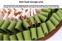Puzzle en silicone amélioré à alimentation lente pour animaux de compagnie, bol pour nourriture, couverture d'entraînement pour chien, tapis d'entraînement et coussinets