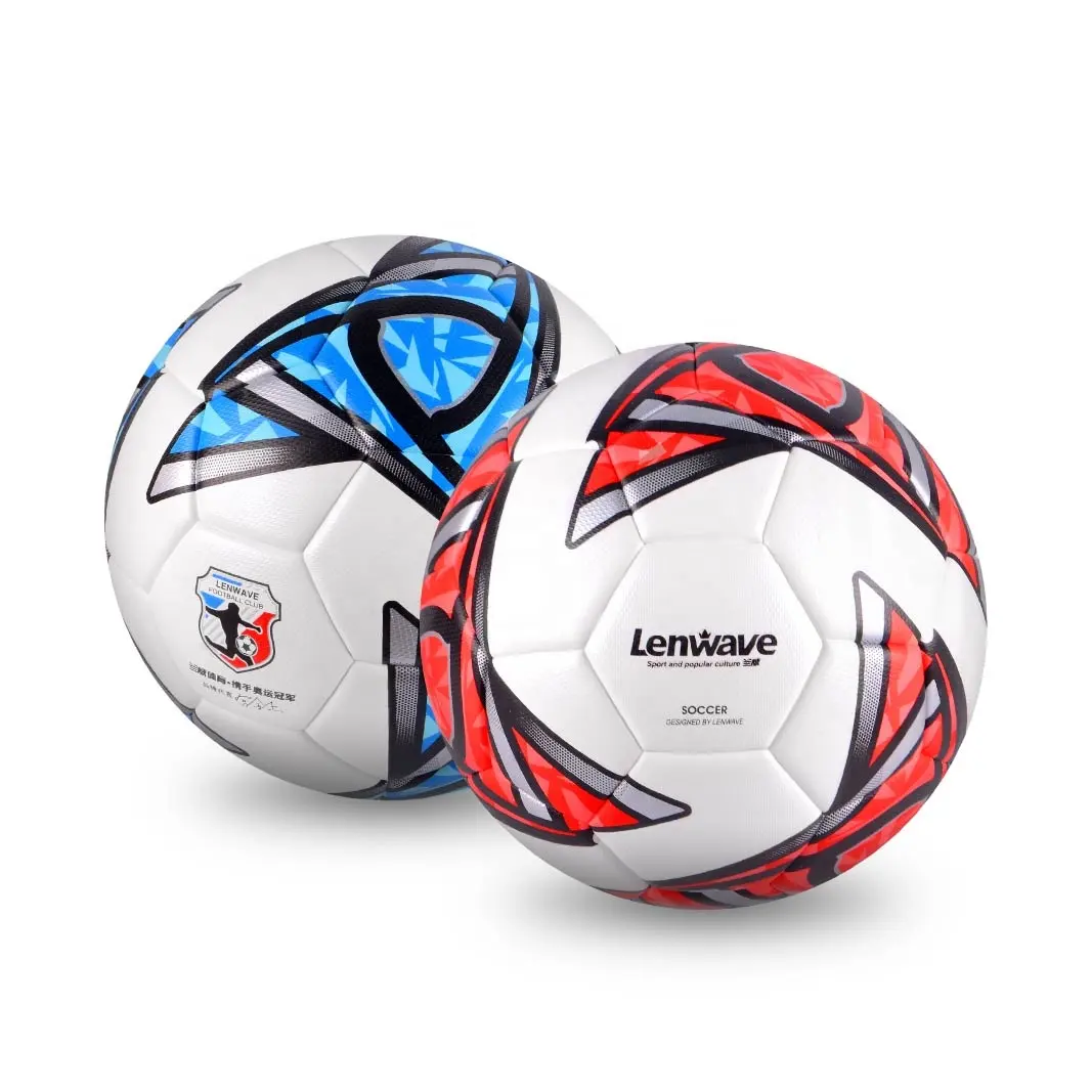 Изготовленный на заказ изготовленный на заказ термоскрепленный футбольный мяч, размер 4/5 тренировки/игры в футбол, мяч из ПВХ/полиуретана для наружного использования в помещении