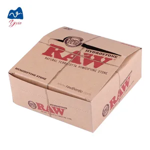 Caja corrugada de papel Kraft personalizada respetuosa con el medio ambiente más popular, pantalla forrada de salida de fábrica para uso de velas